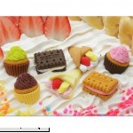 Iwako Japanese Erasers 3 Cup Cakes 2 Biscuits 2 Crepes